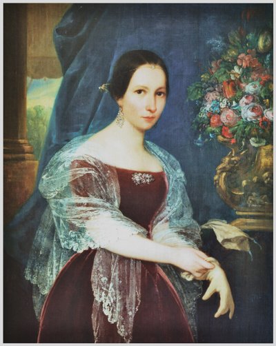 Portrait of Doña Enriqueta Pinto de Bulnes by Raymond Quinsac Monvoisin